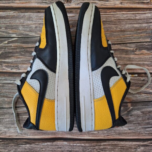 Nike Air Force 1 Golden Yellow and Black size 5Y - Picture 5 of 7
